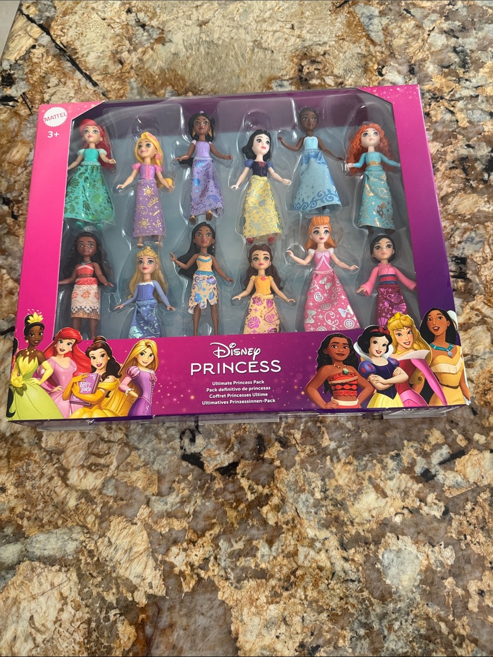 Mattel Disney Princess Ultimate Princess Pack of 12 Posed doll figures